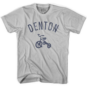 Denton City Tricycle Adult Cotton T-shirt - Cool Grey