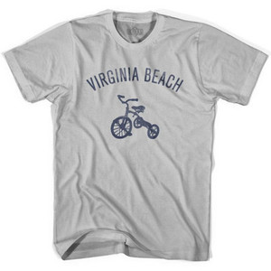 Virginia Beach City Tricycle Adult Cotton T-shirt - Cool Grey Virginia Beach City Tricycle Adult Cotton T-shirt - Cool Grey