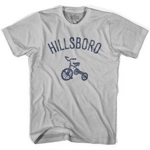 Hillsboro City Tricycle Adult Cotton T-shirt - Cool Grey Hillsboro City Tricycle Adult Cotton T-shirt - Cool Grey