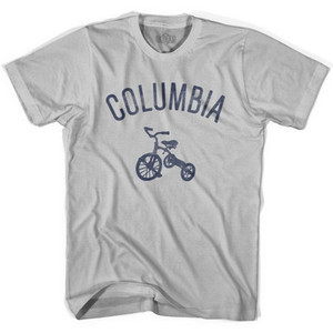 Columbia City Tricycle Adult Cotton T-shirt - Cool Grey