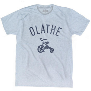 Olathe City Tricycle Adult Tri-Blend T-shirt - Athletic White