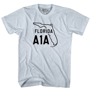 Florida A1A Adult Tri-Blend T-shirt - Athletic White