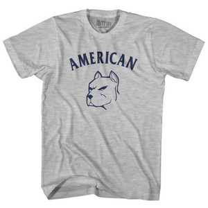 American Bulldog Adult Cotton T-shirt - Grey Heather