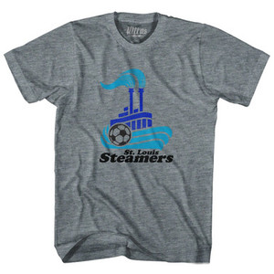 St Louis Steamers Womens Tri-Blend Junior Cut T-Shirt - Athletic Grey St Louis Steamers Womens Tri-Blend Junior Cut T-Shirt - Athletic Grey