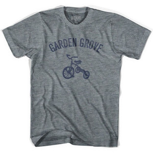 Garden Grove City Tricycle Adult Tri-Blend V-neck Womens T-shirt - Athletic Grey