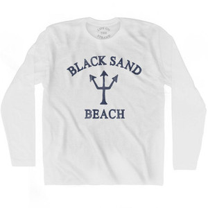 Alaska Black Sand Beach Trident Adult Cotton Long Sleeve by Life On the Strand Alaska Black Sand Beach Trident Adult Cotton Long Sleeve by Life On the Strand