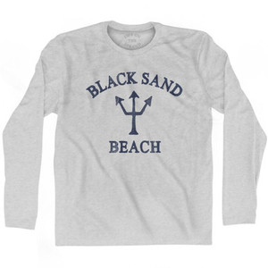 Alaska Black Sand Beach Trident Adult Cotton Long Sleeve by Life On the Strand