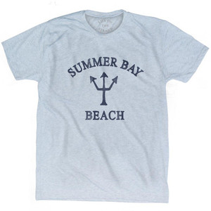 Alaska Summer Bay Beach Trident Adult Tri-Blend by Life On the Strand