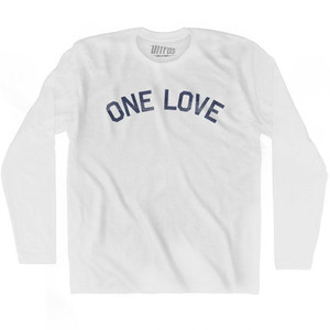 One Love Adult Cotton Long Sleeve T-Shirt by Ultras