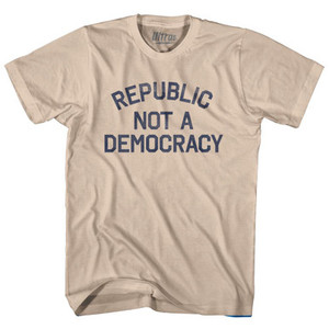 Republic Not A Democracy Adult Cotton T-Shirt by Ultras Republic Not A Democracy Adult Cotton T-Shirt by Ultras