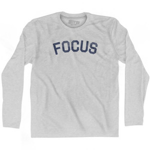 Focus Adult Cotton Long Sleeve T-Shirt by Ultras