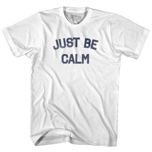 Just Be Calm Womens Cotton Junior Cut T-Shirt by Ultras