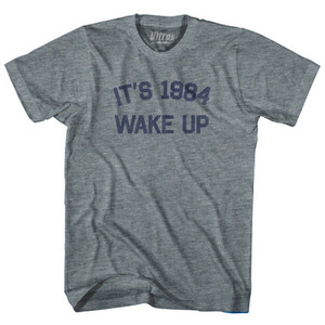 It's 1984 Wake Up Womens Tri-Blend Junior Cut T-Shirt by Ultras It's 1984 Wake Up Womens Tri-Blend Junior Cut T-Shirt by Ultras