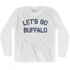 Let's Go Buffalo Adult Cotton Long Sleeve T-shirt by Ultras