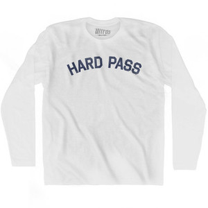 Hard Pass Adult Cotton Long Sleeve T-shirt by Ultras