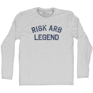 Risk Arb Legend Adult Cotton Long Sleeve T-shirt - Grey Heather