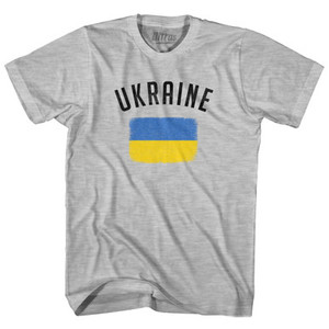 Ukraine Country Flag Heritage Adult Cotton T-shirt by Ultras Ukraine Country Flag Heritage Adult Cotton T-shirt by Ultras