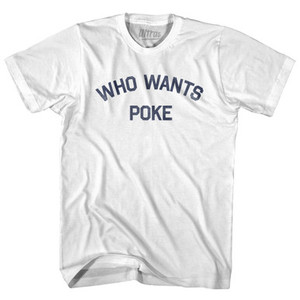 Who Wants Poke Youth Cotton T-shirt - White