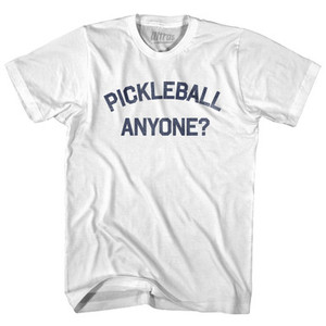Pickleball Anyone Womens Cotton Junior Cut T-Shirt - White