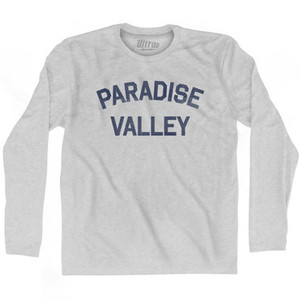 Paradise Valley Adult Cotton Long Sleeve T-shirt - Grey Heather