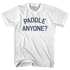 Paddle Anyone Adult Cotton T-shirt - White