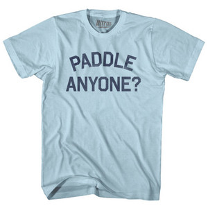 Paddle Anyone Adult Cotton T-shirt - Light Blue