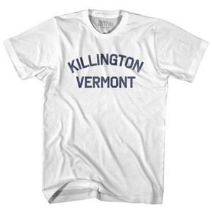 Killington Vermont Adult Cotton T-shirt - White Killington Vermont Adult Cotton T-shirt - White