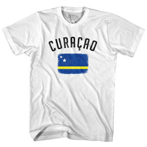 Curacao Country Flag Heritage Adult Cotton T-Shirt by Ultras