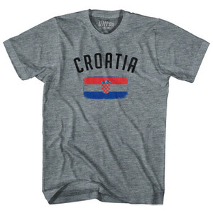 Croatia Country Flag Heritage Adult Tri-Blend T-Shirt by Ultras Croatia Country Flag Heritage Adult Tri-Blend T-Shirt by Ultras