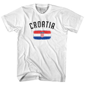 Croatia Country Flag Heritage Adult Cotton T-Shirt by Ultras