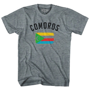 Comoros Country Flag Heritage Adult Tri-Blend T-Shirt by Ultras Comoros Country Flag Heritage Adult Tri-Blend T-Shirt by Ultras