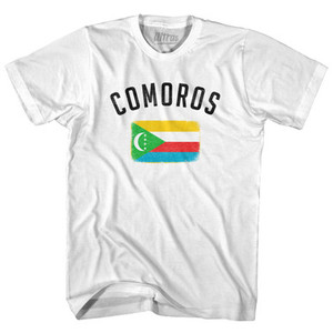 Comoros Country Flag Heritage Womens Cotton Junior Cut T-Shirt by Ultras Comoros Country Flag Heritage Womens Cotton Junior Cut T-Shirt by Ultras