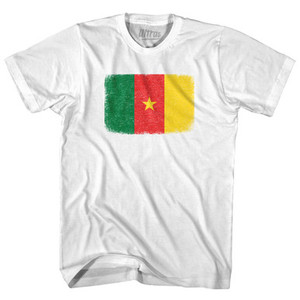 Cameroon Country Flag Adult Cotton T-Shirt by Ultras