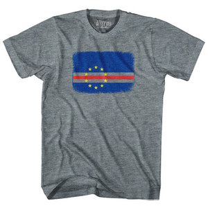 Cape Verde Country Flag Womens Tri-Blend Junior Cut T-Shirt by Ultras