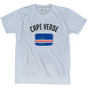 Cape Verde Country Flag Heritage Adult Tri-Blend T-Shirt by Ultras