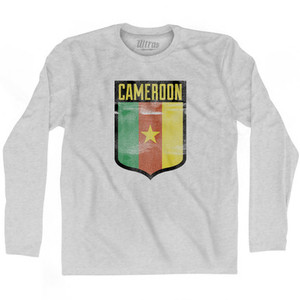 Cameroon Shield Adult Cotton Long Sleeve T-Shirt by Ultras