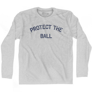 Protect The Ball Adult Cotton Long Sleeve T-shirt by Ultras