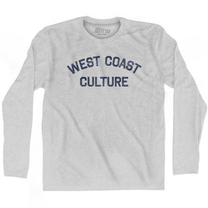 West Coast Culture Adult Cotton Long Sleeve T-shirt by Ultras West Coast Culture Adult Cotton Long Sleeve T-shirt by Ultras