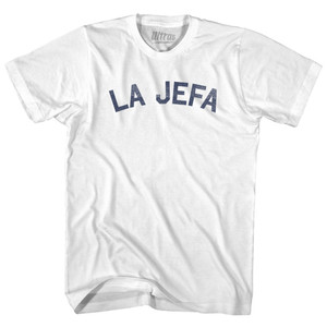 La Jefa Adult Cotton T-shirt - White
