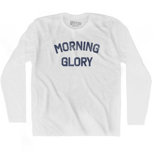 Morning Glory Adult Cotton Long Sleeve T-shirt by Ultras