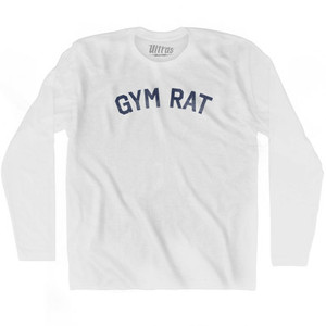 Gym Rat Adult Cotton Long Sleeve T-shirt by Ultras