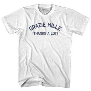 Grazie Mille (Thanks A Lot) Womens Cotton Junior Cut T-Shirt by Ultras Grazie Mille (Thanks A Lot) Womens Cotton Junior Cut T-Shirt by Ultras