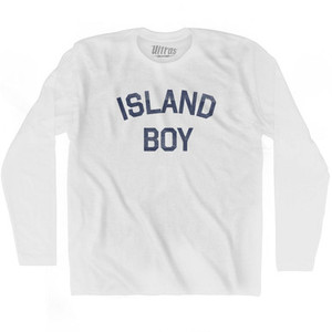 Island Boy Adult Cotton Long Sleeve T-Shirt by Ultras