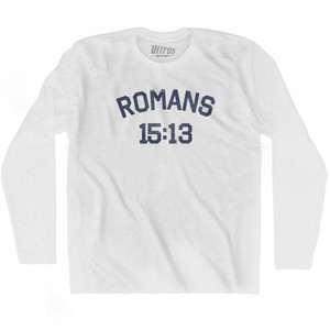 Romans 15 13 Adult Cotton Long Sleeve T-Shirt by Ultras