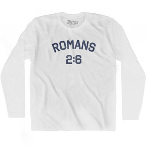 Romans 2 6 Adult Cotton Long Sleeve T-Shirt by Ultras
