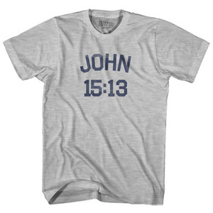 John 15 13 Adult Cotton T-Shirt by Ultras John 15 13 Adult Cotton T-Shirt by Ultras