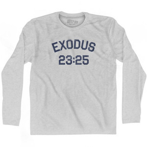 Exodus 23 25 Adult Cotton Long Sleeve T-Shirt by Ultras