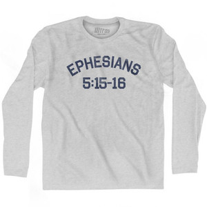 Ephesians 5 15-16 Adult Cotton Long Sleeve T-Shirt by Ultras