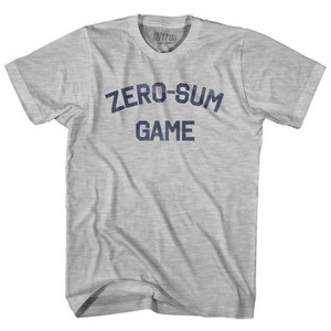 Zero Sum Game Womens Cotton Junior Cut T-Shirt - Grey Heather