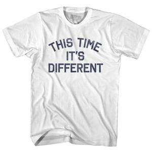 This Time It's Different Womens Cotton Junior Cut T-Shirt by Ultras This Time It's Different Womens Cotton Junior Cut T-Shirt by Ultras